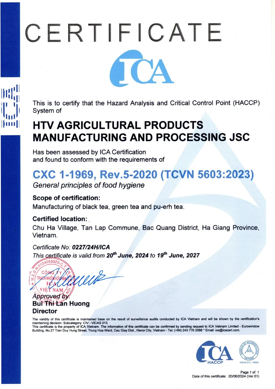 HACCP 体系 - CXC 1-1969, Rev.5-2020 (TCVN 5603:2023)