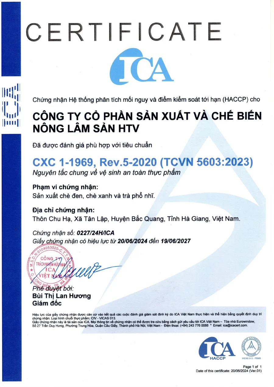 Hệ thống HACCP - CXC 1-1969, Rev.5-2020 (TCVN 5603:2023)